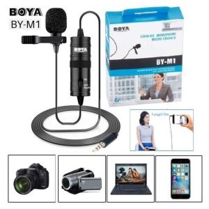 Original BOYA BY-M1 3.5mm Lavalier Lapel Microphone Smartphone DSLR Recording Microphon