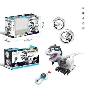 Remote Infrared Control T Rex Dinosaur With Shining Light Realistic Sound Walking Story Robot Toy