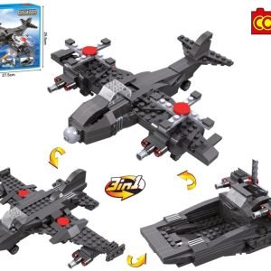 COGO CREATOR 3 In1 Vehicles Aircraft Jet Boat Building Blocks