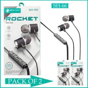 Pack Of 2 Sovo SH-66 Rocket Immersive Three-Dimensional Surround Beautiful Sound Quality Handsfree