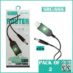 Pack Of 2 SOVO SRC-888 High Quality USB Boost Router Cable