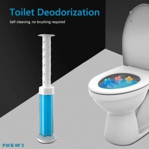 Pack Of 2 Aromatic Toilet Cleaning Gel Stamps Blossoming Freshness With Flower-Shaped Design And Long-Lasting Fragrance For Bathroom Deodorizing