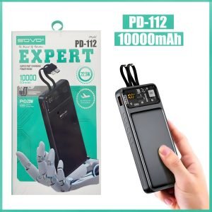 SOVO Expert PD-112 10000mAh Super Fast 22.5W Portable Charger Power Bank