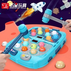 Double Versus Whack-A-Mole Game Electric Children Playing Toy