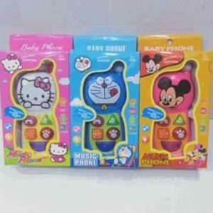 Colorful Musical Cartoon Mobile Phone with Sound & Lights for Kids