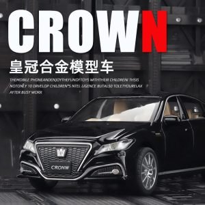 Toyota Crown die Cast model car simulation with sound and light metal pull