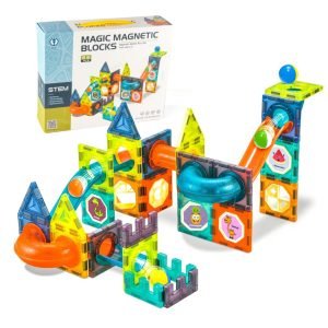 66Pcs Magnetic Educational Safe Plastic Building Blocks For Kids Colorful Magnetic Toys Set