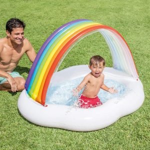 Intex 57141 Baby Canopy Rainbow Swimming Pool 142 X 119 X 84 Cm