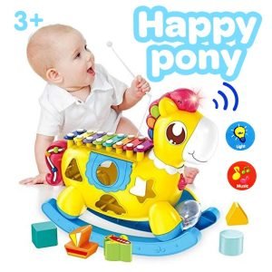 Happy Pony Musical Toy Kids Xylophone Toy With Light And Music