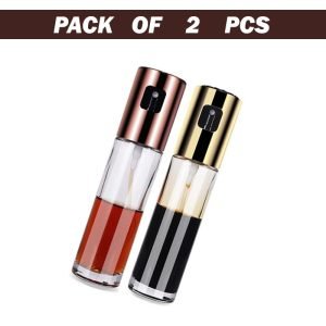 Set of 2 pcs Kitchen Baking Oil Cook Spray Bottles - Vinegar Dispenser Cooking Tools with Oil Sprayer