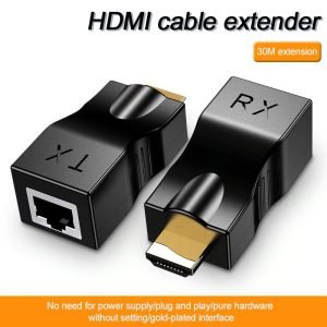 HDMI Cable Extender 4k RJ45 Ports 1080P HD Network HDMI Extension HDMI To RJ45