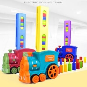 Domino Train Set Bricks Building Stacking Toy for Kids