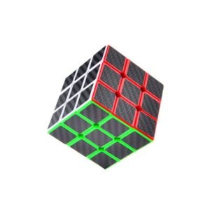 3x3x3 Rubik's Cube Puzzle Twist Toy Smooth Carbon Fiber Sticker Speed Cube