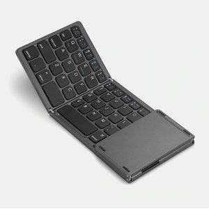 BT-033 Mini Folding Keyboard Touchpad Bluetooth 3.0 Wireless Keypad For Windows Android Ios