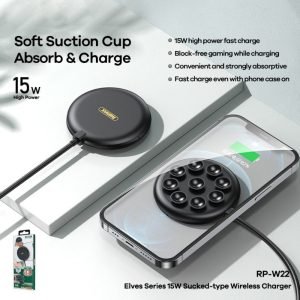 RP-W22 Elves Series 15W Sucked Type Wireless Fast Charger For Smartphones
