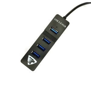 4 Ports USB 3.0 Hi-Speed Hub With Data Transmission Up To 5Gbps