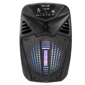 KTX-1187 6.5 Inch Karaoke Portable Bluetooth Led Speaker USB-TF-FM With Microphone