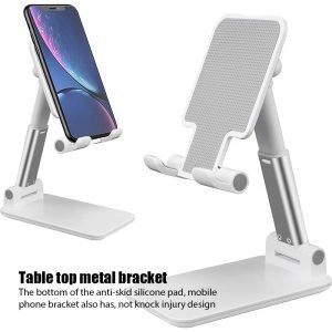 Portable Desktop Folding Lifting Bracket Mobile Phone Stand Desk Mount For Phone
