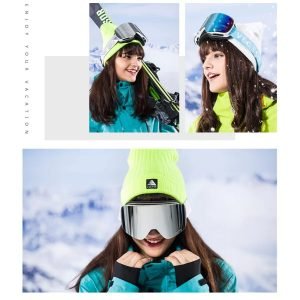 VECTOR Ski Goggles Men Women Double Lens UV400 Anti-Fog Skiing Eyewear Snow Glasses