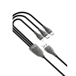 SOVO SC-117 High-Quality 65W 3-In-1 USB Cable