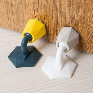 Pack Of Two Anti-Collision Silicone Floor Suction Door Stopper Protector Home Door Silent Wall Protection