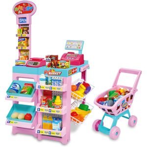 Children's Play Store Supermarket With Trolley Scales & Cash Register